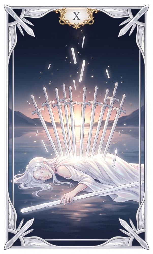 Carte de tarot Dix d'Épées
