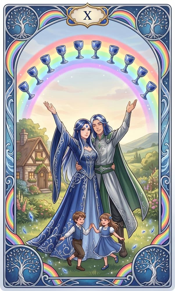 Carte de tarot Dix de Coupes