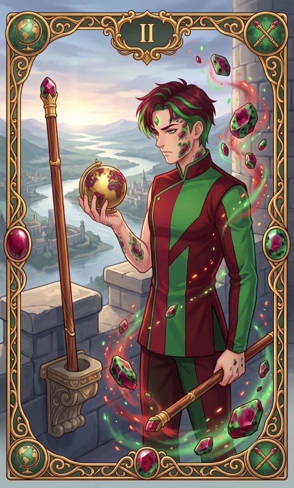 Carte de tarot Deux de Bâtons