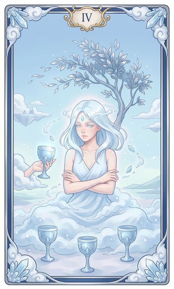 Carte de tarot Quatre de Coupes