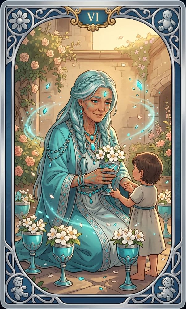 Carte de tarot Six de Coupes