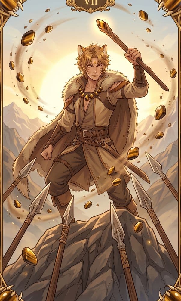 Carte de tarot Sept de Bâtons