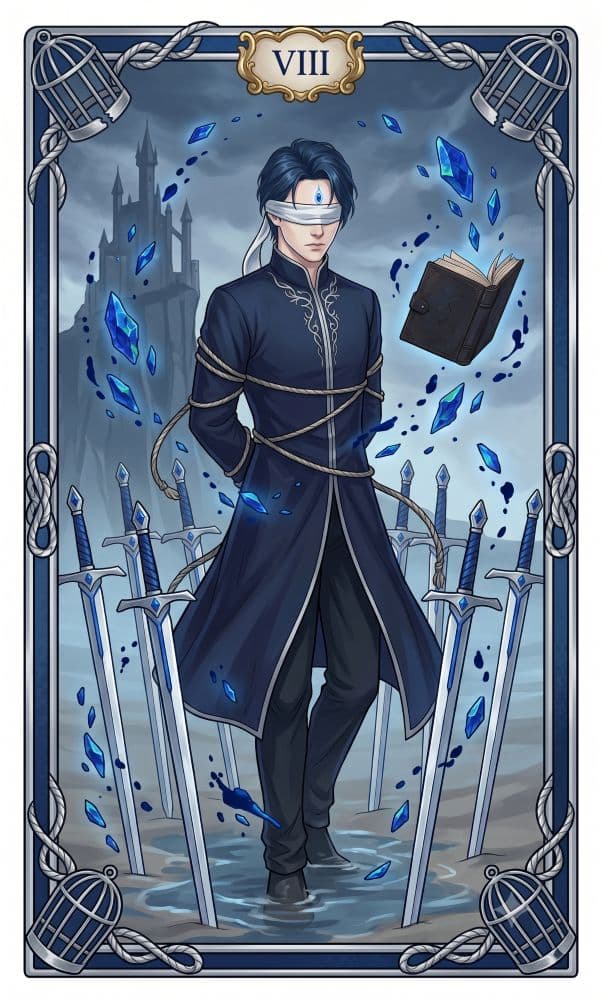 Carte de tarot Huit d'Épées
