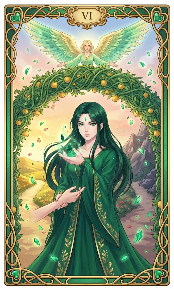 Carte de tarot L'Amoureux