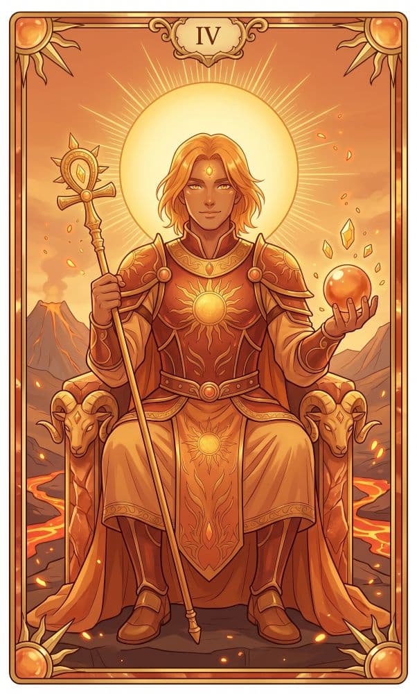 Carte de tarot L'Empereur