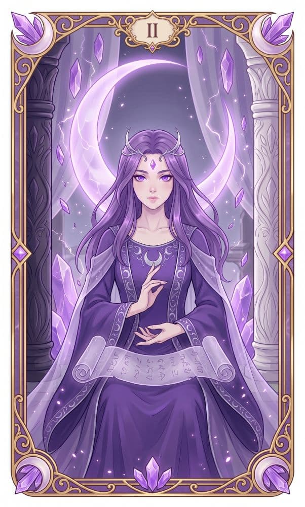 Carte de tarot La Papesse