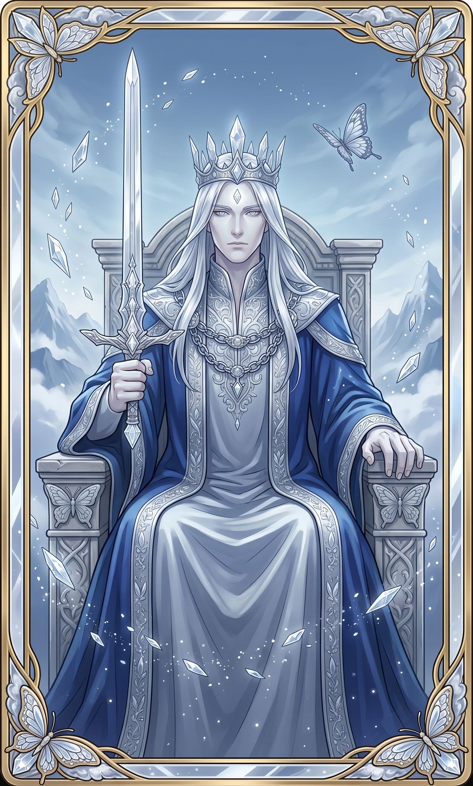 Carte de tarot Roi d'Épées