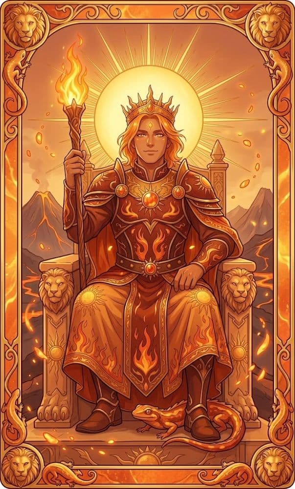 Carte de tarot Roi de Bâtons