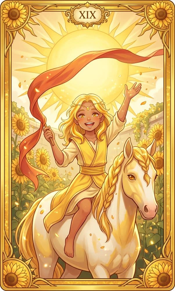 Carte de tarot Le Soleil