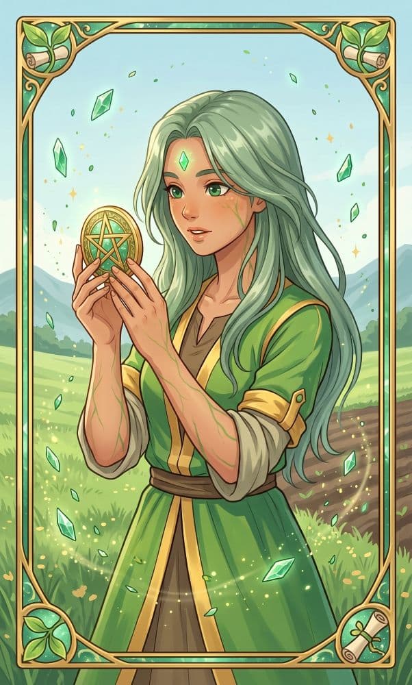 Carte de tarot Valet de Pentacles