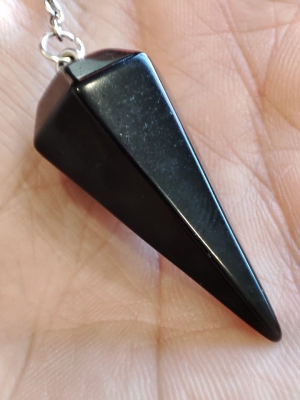 Pendule conique obsidienne noire