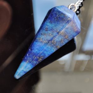 pendule conique lapis lazuli