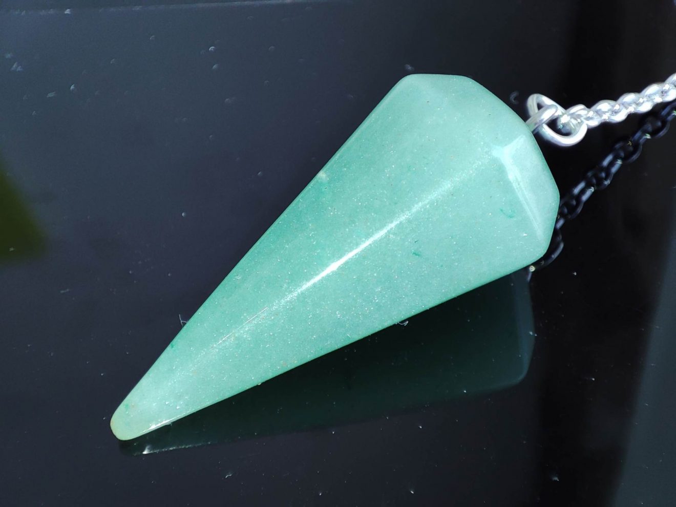 Pendentif Aventurine Verte - Pierre De Guérison & Chance - Reiki - Cadeau Harmonie Homme/femme