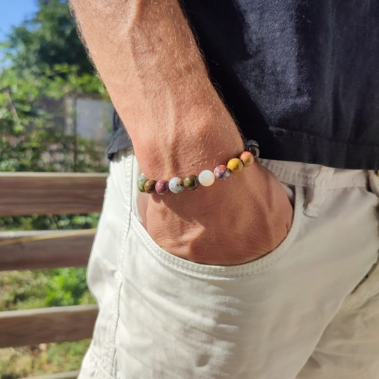 Bracelet Jaspe Océan