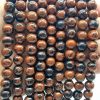 Perle Obsidienne Acajou