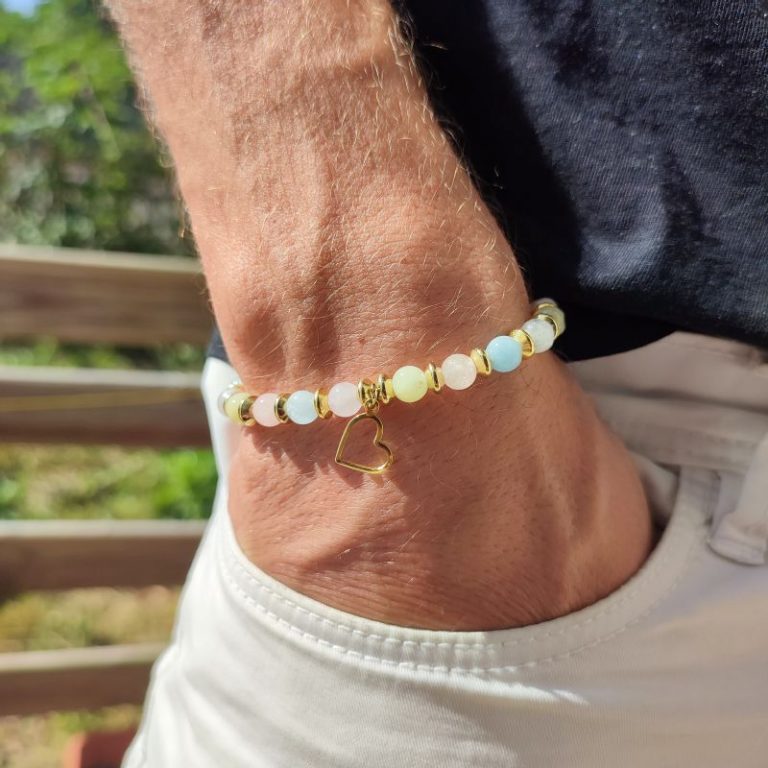 Bracelet Coeur Morganite