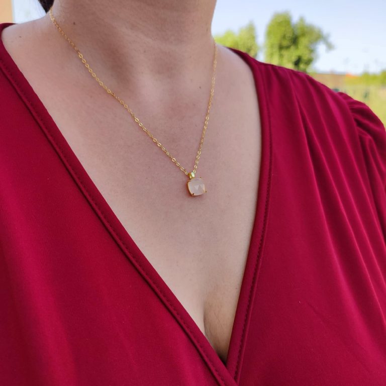 Collier en Argent 925 – Quartz Rose