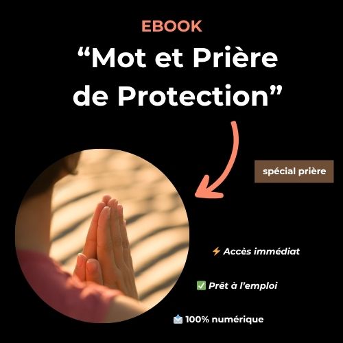 Mot et prière de protection