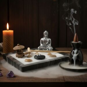 Jardin Zen Bouddha Moulin 16cm