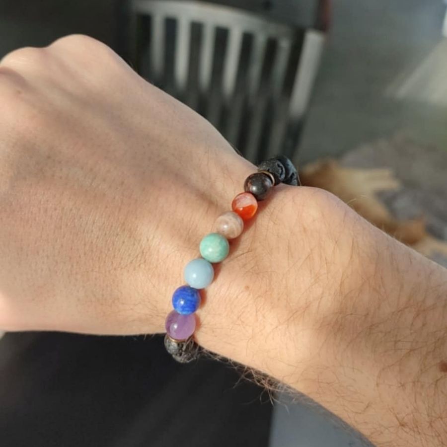 bracelet 7 chakras pour homme
