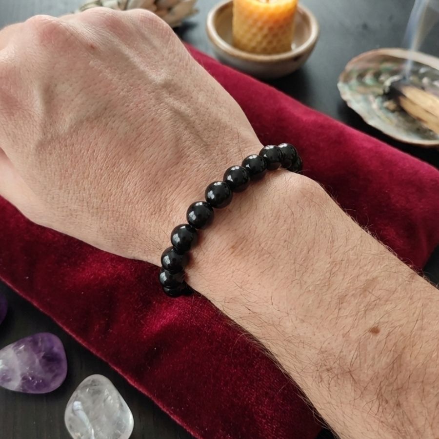 bracelet spinelle noire