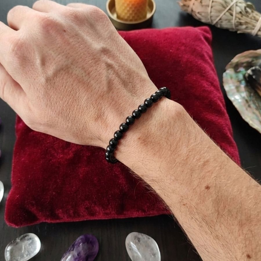 bracelet spinelle noire