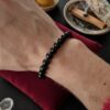 Bracelet en Spinelle Noire