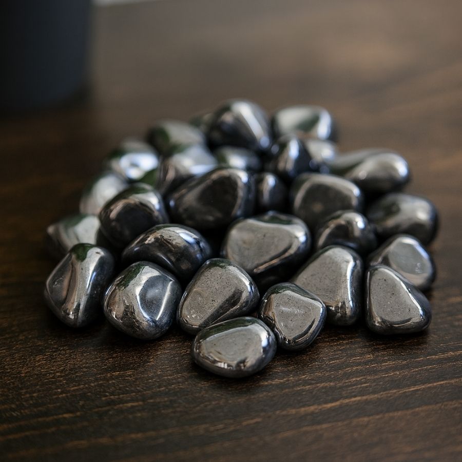 pierre roulée hématite xl